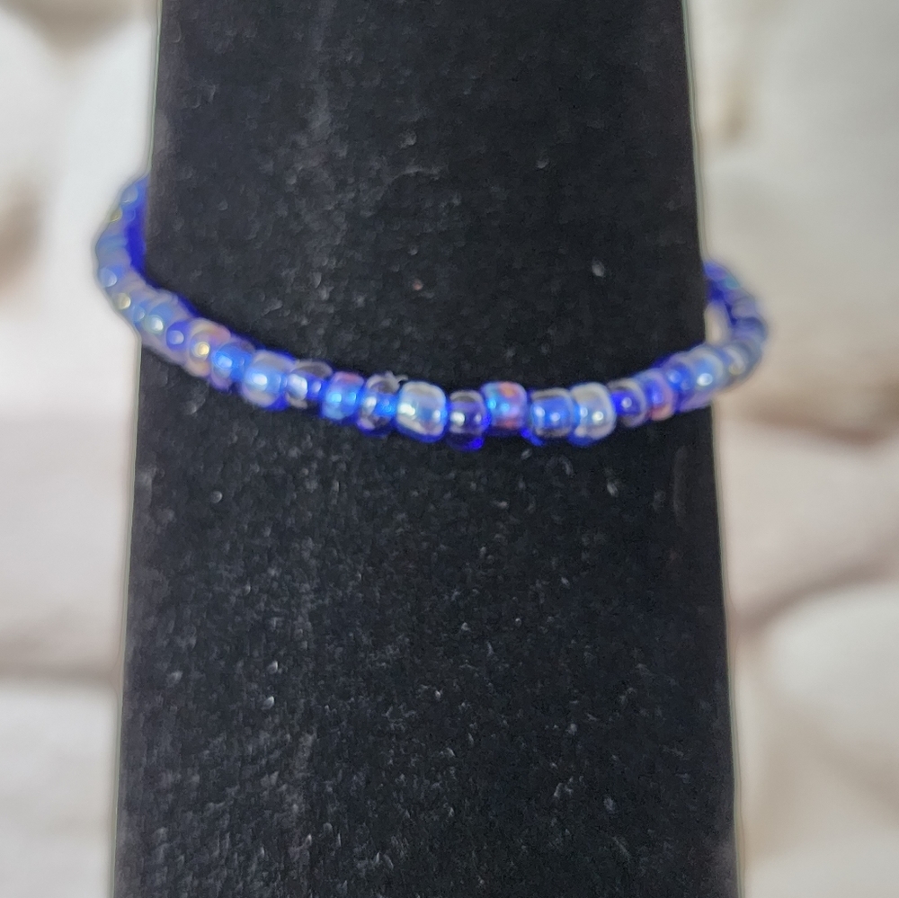 Blue Shimmer Anklet